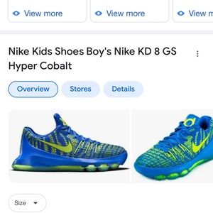 Nike KD 8 GS hyper cobalt